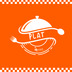 icône plat pour plats à emporter afrat